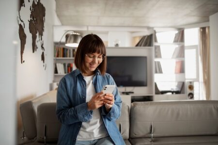 young-woman-using-home-technology_23-2149216624